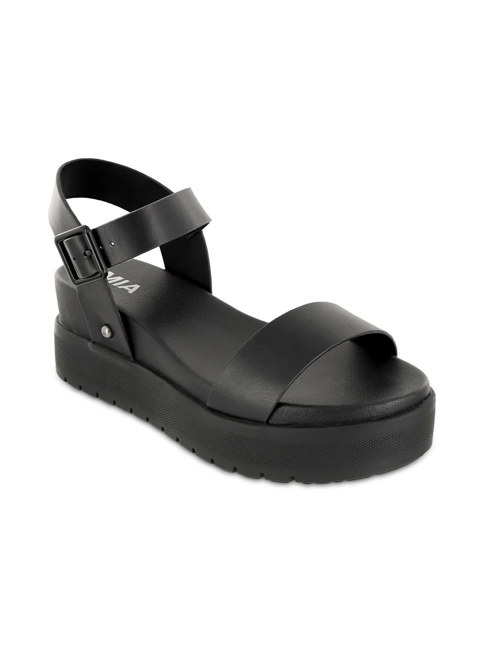 MIA Black Ankle Strap Sandal